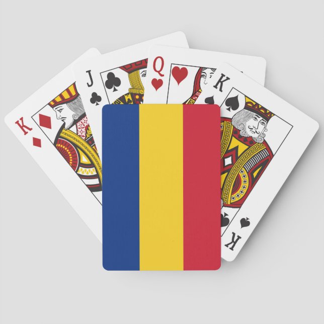 Jeu De Cartes Drapeau roumain (dos)