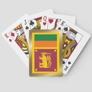 Jeu De Cartes Drapeau Sri Lanka Jouer des cartes