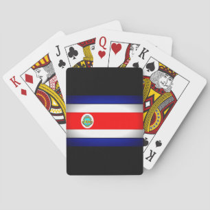Jeu De Cartes Drapeau stylisé du Costa Rica