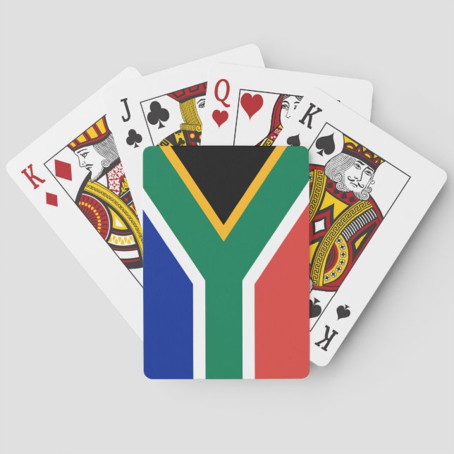 Jeu De Cartes Drapeau sud-africain (dos)