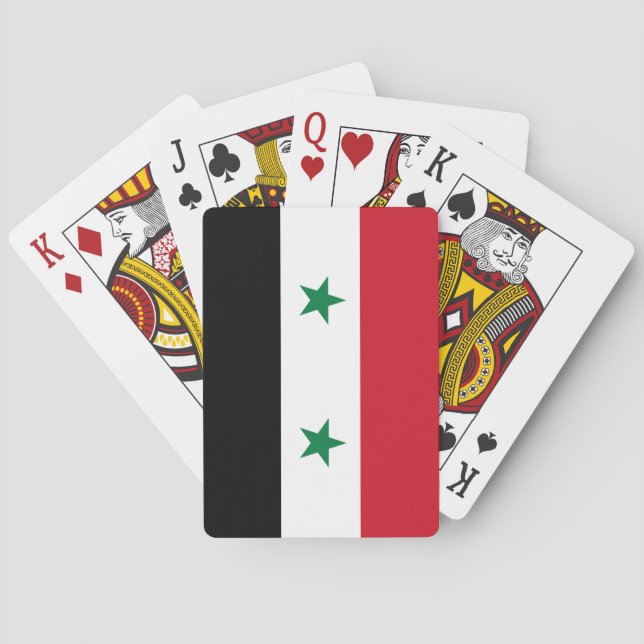 Jeu De Cartes Drapeau syrien (dos)