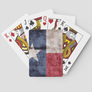 Jeu De Cartes Drapeau Texas vintage Lecture de cartes