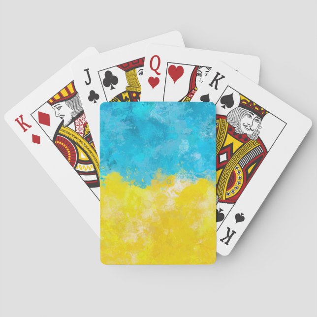 Jeu De Cartes drapeau ukrainien (dos)