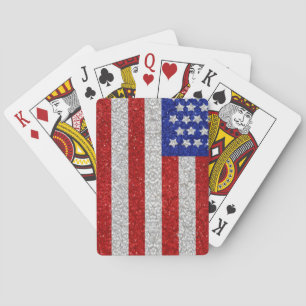 Jeu De Cartes Drapeau vintage américain Jouer des cartes
