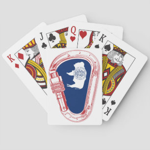 Jeu De Cartes Drapeau Wyoming Escalade Carabiner