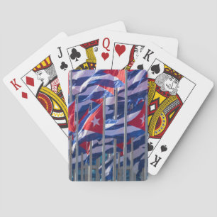 Jeu De Cartes Drapeaux cubains, La Havane, Cuba
