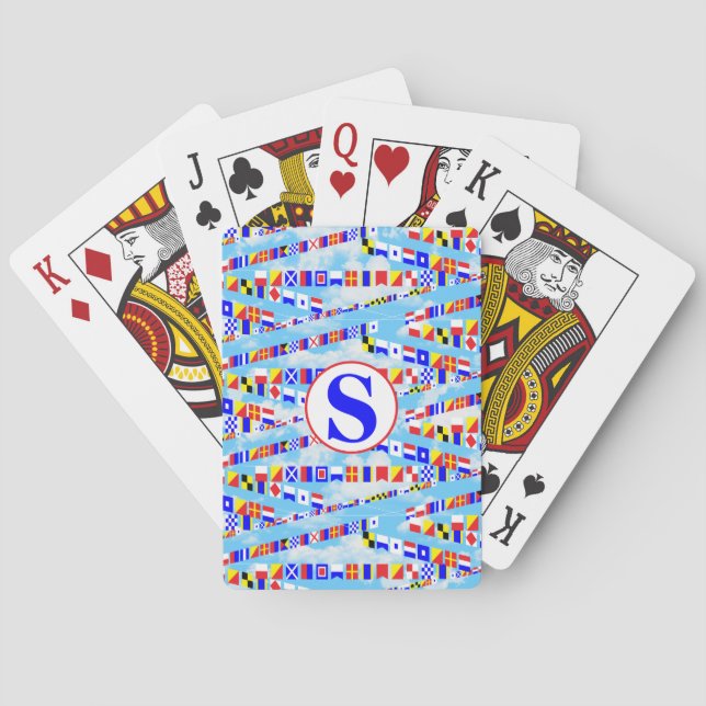 Jeu De Cartes Drapeaux de signalisation maritime (dos)