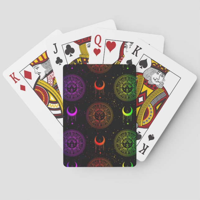 Jeu De Cartes Dreamcatcher céleste | Rainbow Sun et Stars (dos)