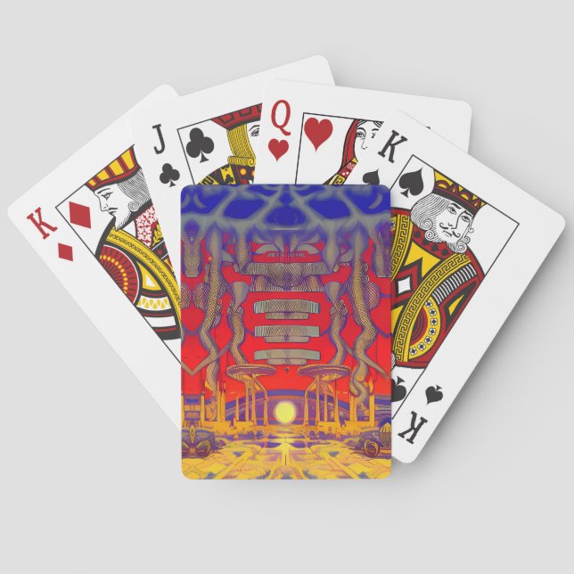 Jeu De Cartes Dreamland psychédélique (dos)