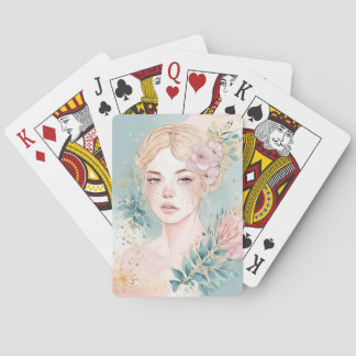 Jeu De Cartes Dreamy Pastel Wall Art Woman