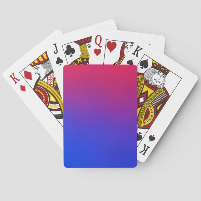 Jeu De Cartes dremas bleus jouant aux cartes (dos)