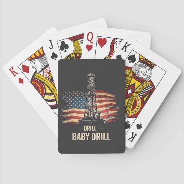 Jeu De Cartes Drill Baby Drill American Trump Energy Economy (dos)