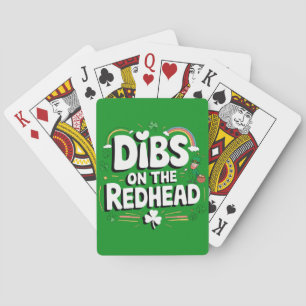 Jeu De Cartes Droit sur la rousse drôle de la Saint-Patrick