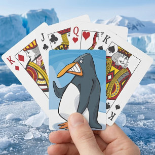 Jeu De Cartes Drôle Angry Penguin Cartoon Cool