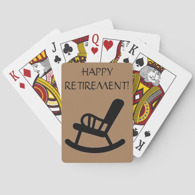 Jeu De Cartes Drôle Bonne Retraite Cadeau Personnalisé (dos)