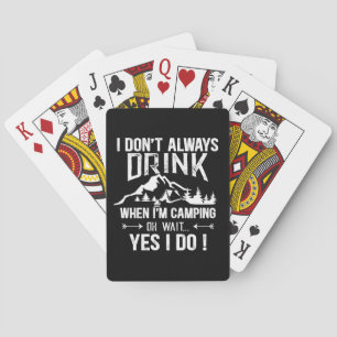 Jeu De Cartes Drôle camper et boire des paroles
