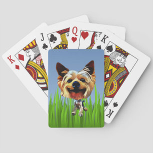 Jeu De Cartes Drôle Carton Yorkshire Terrier Deck de Cartes