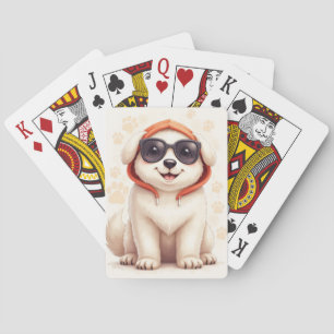 Jeu De Cartes Drôle de Grand Pyrenees Chien Kawaii