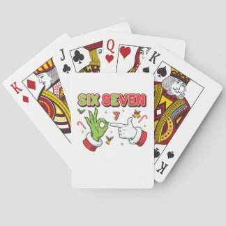 Jeu De Cartes Drôle de Noël Six Sept Monstre de Fêtes