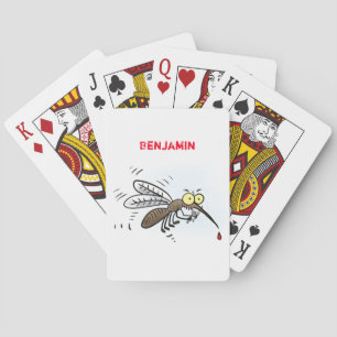 Jeu De Cartes Drôle dessin d'insecte moustique