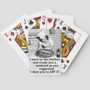 Jeu De Cartes Drôle Feminist me faire un sandwich