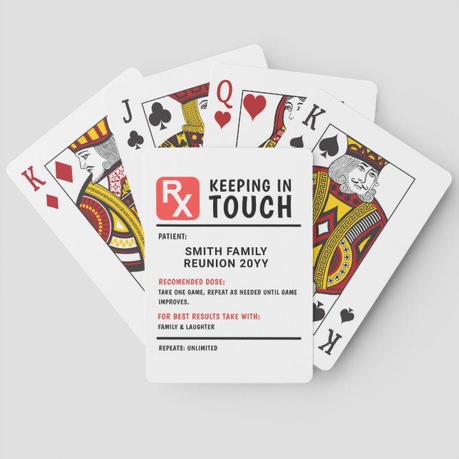 Jeu De Cartes Drôle Jeu Prescription Famille Réunion (dos)