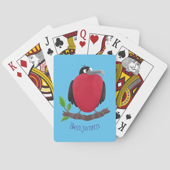 Jeu De Cartes Drôle magnifique dessin animé de frégate (dos)