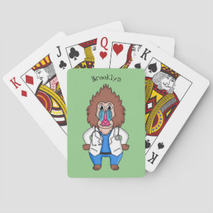 Jeu De Cartes Drôle manuel dessin d'un médecin