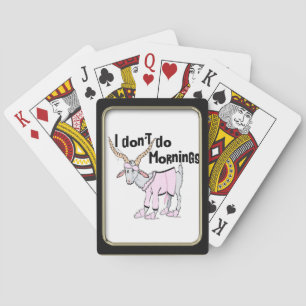 Jeu De Cartes Drôle Matin Chèvre Bicycle® Jouer