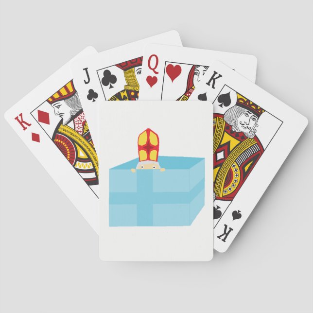 Jeu De Cartes Drôle mignon St Nicholas Dutch Sinterklaas Kids Ar (dos)