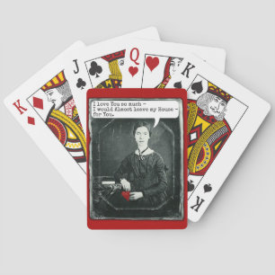 Jeu De Cartes Drôle poète Emily Dickinson Saint-Valentin