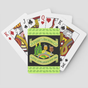 Jeu De Cartes Drôle Saint Patrick's Day Leprechaun Brasserie