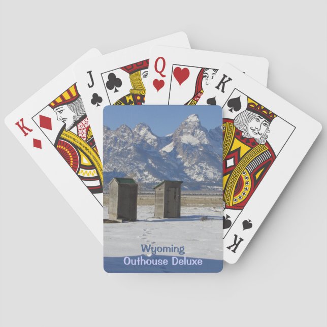 Jeu De Cartes Drôle Wyoming Outhouse Deluxe (dos)