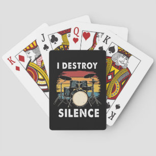 Jeu De Cartes Drummer I Destruction Silence Drum