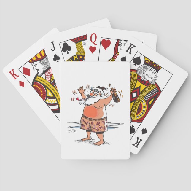 Jeu De Cartes Drunk Père Noël Poker jouer aux cartes (dos)