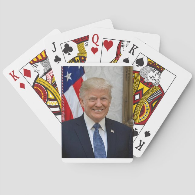 Jeu de cartes du président Donald Trump (dos)