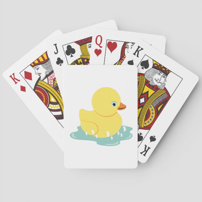Jeu De Cartes Duckie en caoutchouc (dos)