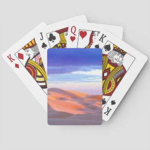 Jeu De Cartes Dunes de sable de Glamis au coucher du soleil