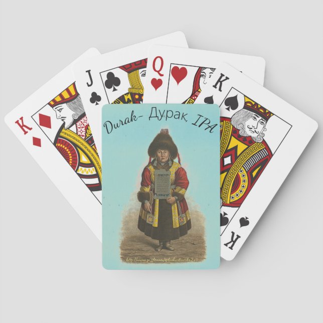 Jeu De Cartes "Durak (Russe :) Дурак, IPA " (dos)