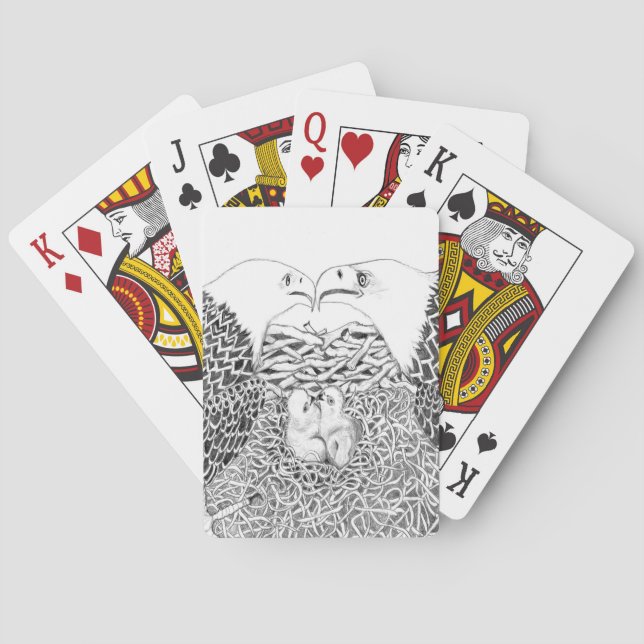 JEU DE CARTES EAGLES HARRIET + M15 AVEC VINS FRATERNES E17 +E18 (dos)