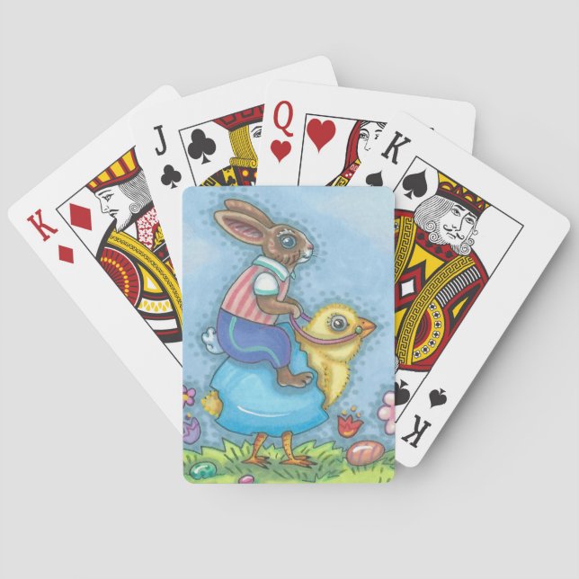 Jeu De Cartes EASTER BUNNY & CHICK PLAYCARDS Poker (dos)