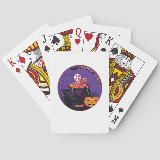 Jeu De Cartes Eat Drink And Be Meowy Cute Casual (dos)