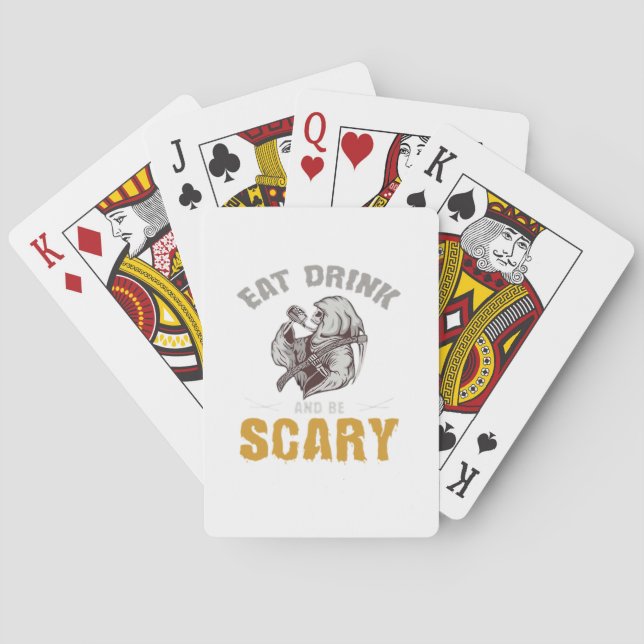 Jeu De Cartes Eat Drink And Be Scary Reaper Minimal Clean (dos)