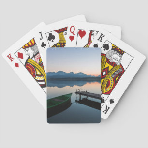 Jeu De Cartes Eau   Lac Hopfen Alpes bavaroises Allemagne