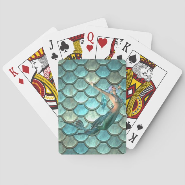 Jeu De Cartes Écailles de queue de sirène (dos)