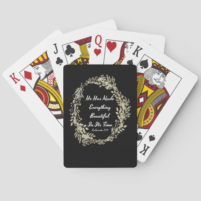 Jeu De Cartes Ecclesiastes 311 NIV - vers de bible (dos)