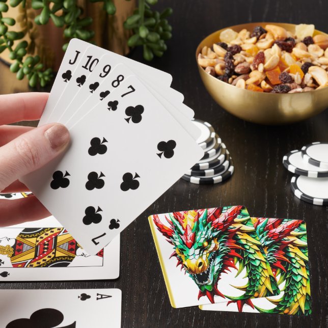 Jeu De Cartes Échelle rouge, verte et jaune (In Situ)