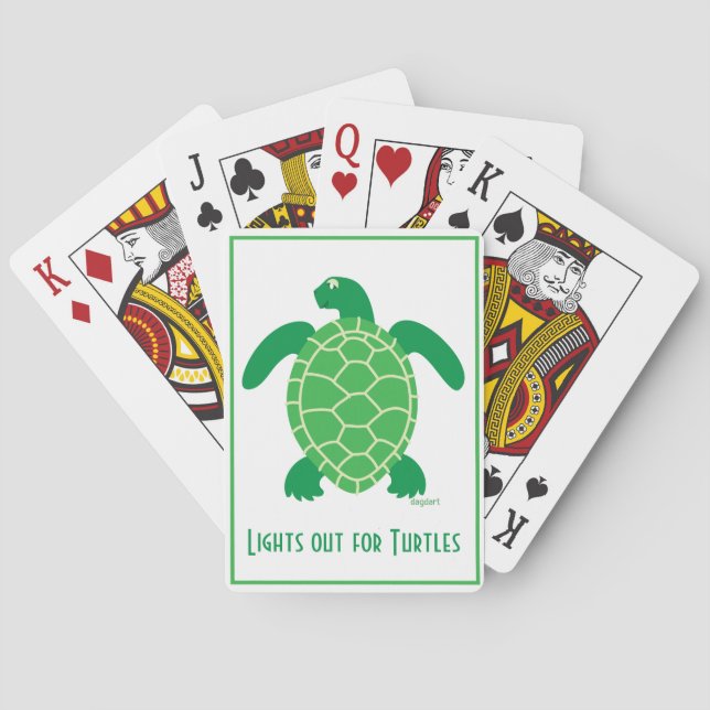 Jeu De Cartes Éclairage pour les tortues Jouer des cartes (dos)