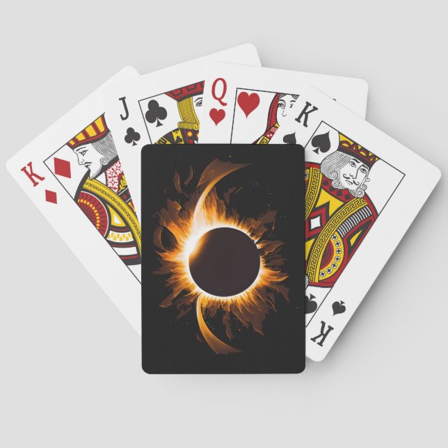 Jeu De Cartes Éclipse solaire Lecture Cartes Deck (dos)