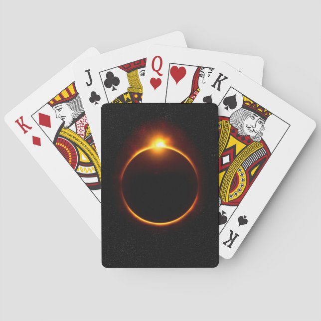 Jeu De Cartes Éclipse solaire Sun foncé et lune (dos)